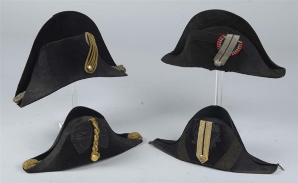 LOT OF 4: CHAPEAUS.                               