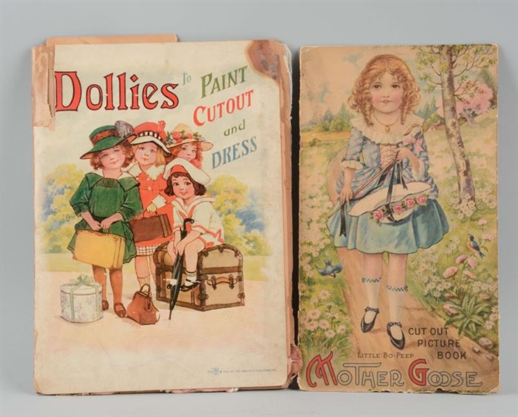LOT OF 2: ANTIQUE PAPER DOLL BOOKS.               