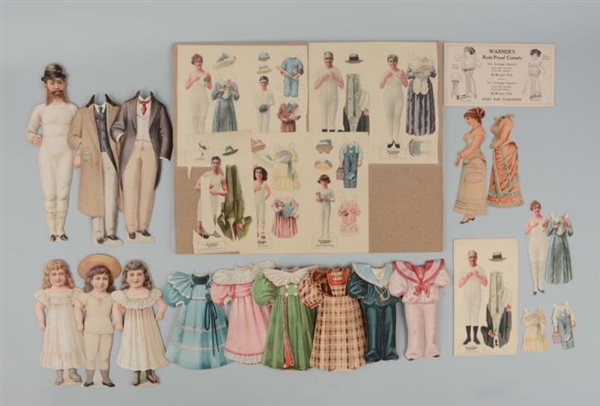 LOT OF ANTIQUE ADVERTISING PAPER DOLL SETS.       