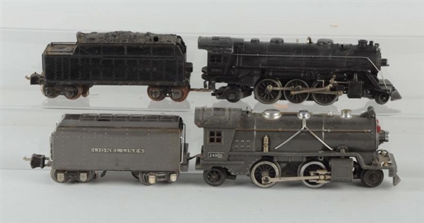 LOT OF 4:  TWO SETS OF LOCOMOTIVES & TENDERS.     