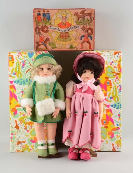 LOT OF 3: BOXED CONTEMPORARY LENCI DOLLS.         