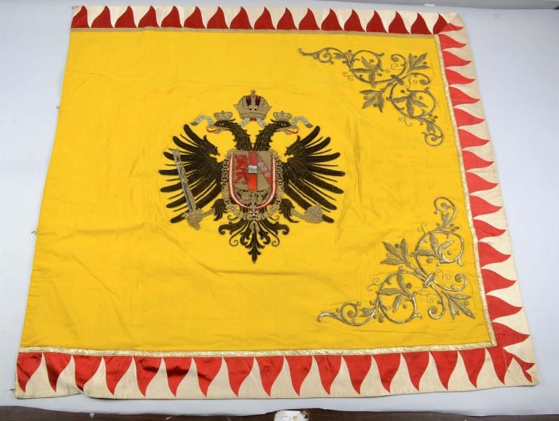 LOT OF 2:  PRUSSIAN FLAG & BANNER.                