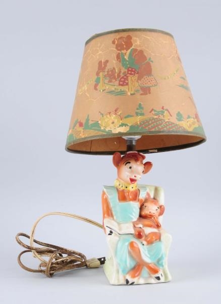 ELSIE THE COW LAMP WITH SHADE.                    
