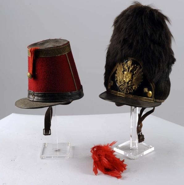 TWO FRENCH SHAKO                                  