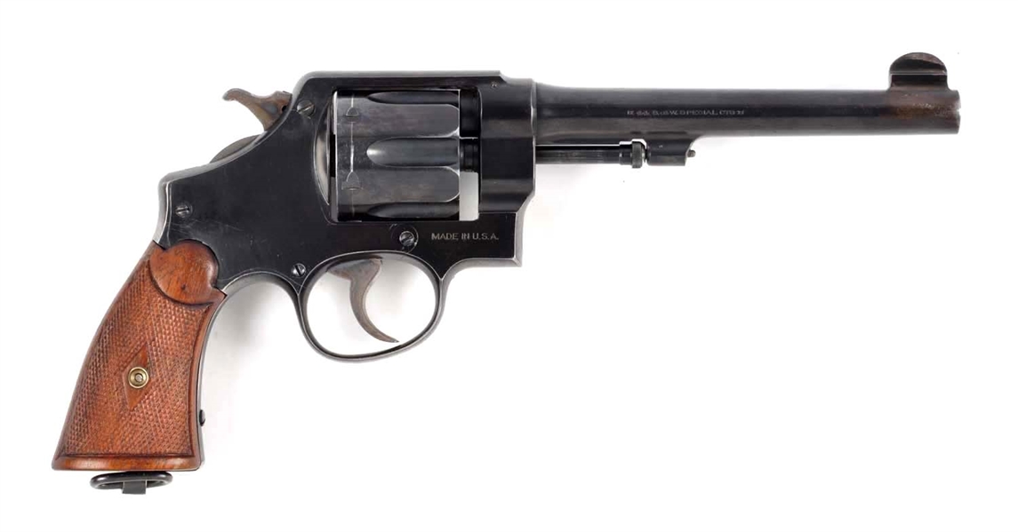 (C) S&W .44 HAND EJECTOR 2ND MODEL REVOLVER.      