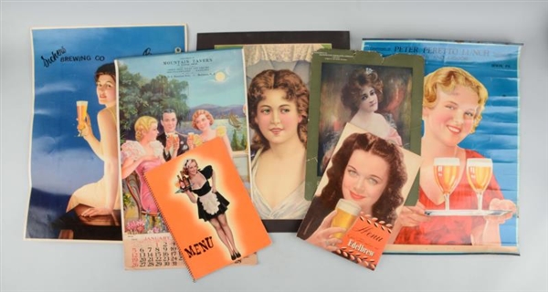 LOT OF 7: ASSORTED ADVERTISING CALENDARS.         