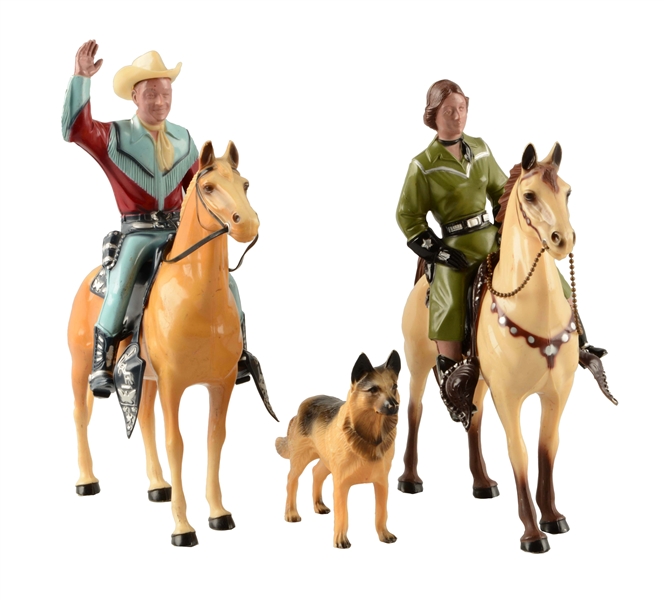 LOT OF 5: HARTLAND PLASTIC ROY ROGERS & OTHERS.   