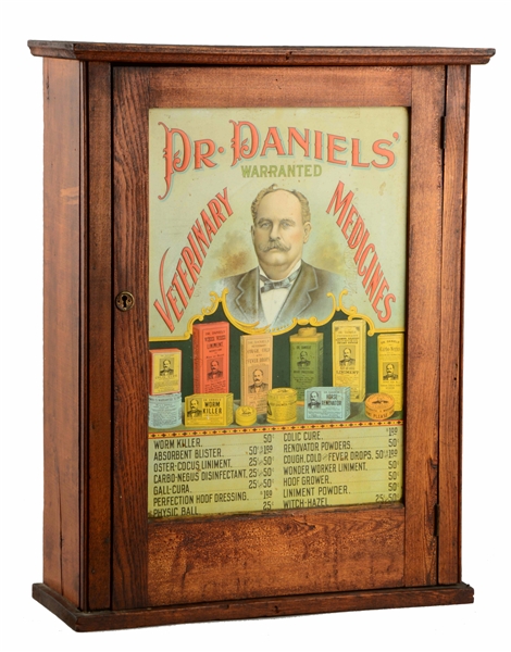 DR. DANIELS VETERINARY MEDICINE CABINET.