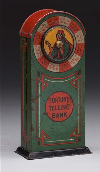 TIN FORTUNE TELLING BANK.