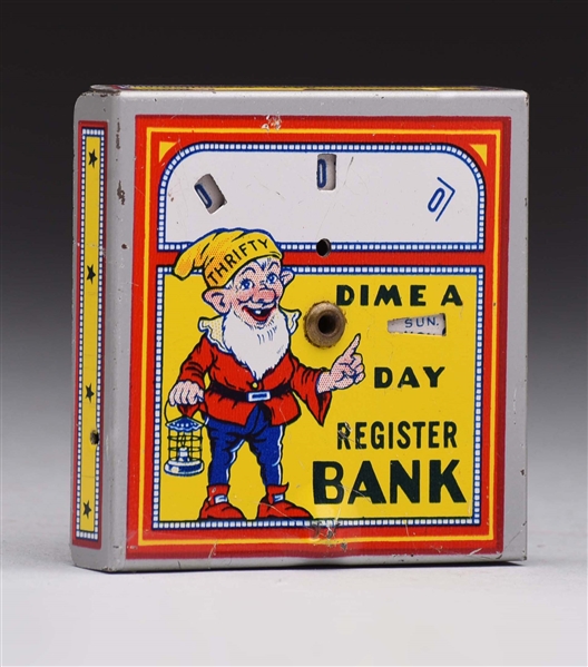 TIN "DIME A DAY" REGISTERING BANK.