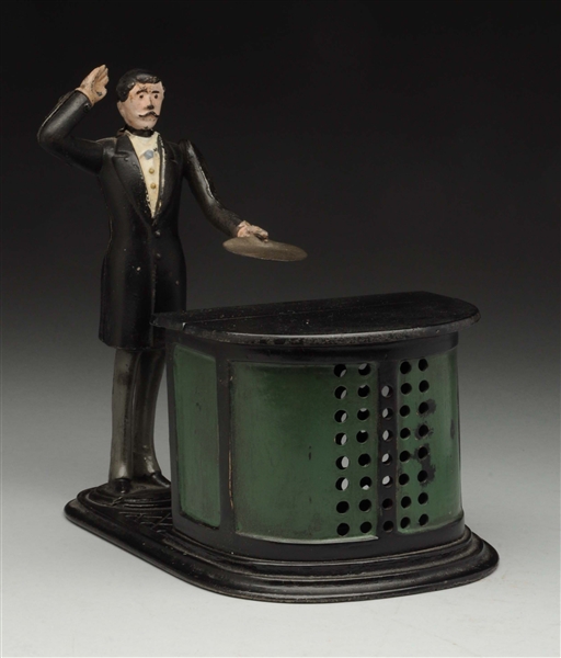 PREACHER IN THE PULPIT C.I. MECHANICAL BANK.