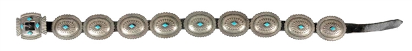 SILVER & TURQUOISE BELT.