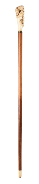 SWORD CANE WITH IVORY HANDLE.