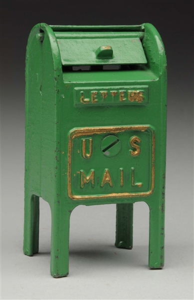 HUBLEY SMALL STANDING C.I. MAILBOX BANK.