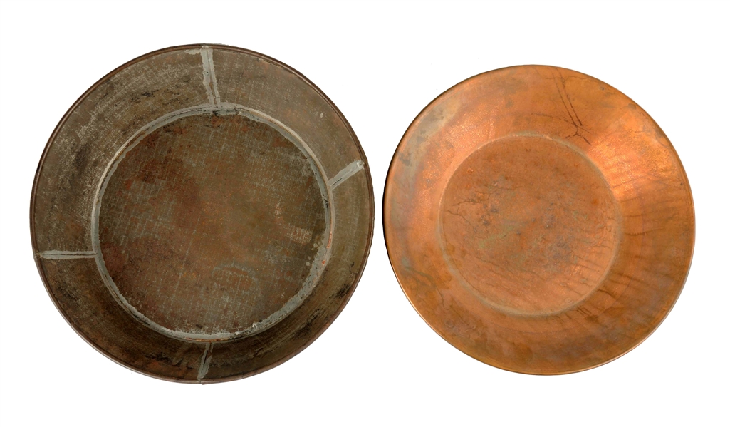 PAIR OF EARLY GOLD MINING PANS.