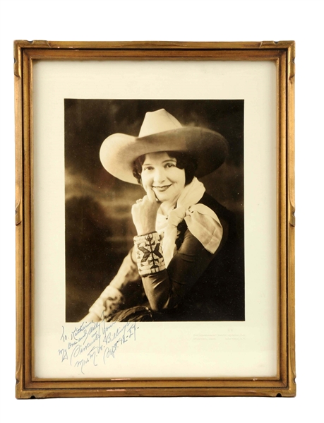 1920S PHOTOGRAPH OF MISS M.W. BILLINGS.