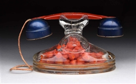 DESK TELEPHONE CANDY CONTAINER.                                     