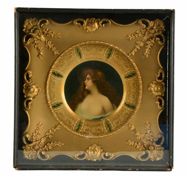 EARLY COCA-COLA VIENNA ART PLATE.