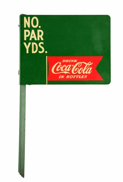 EARLY COCA-COLA GOLFING ADVERTISNG SIGN.