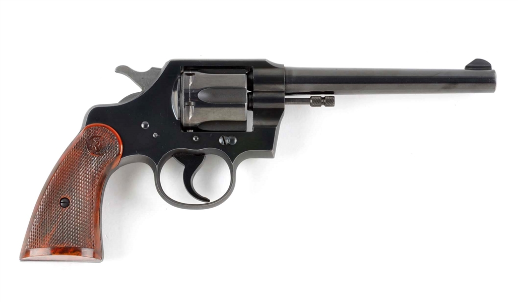 (C) COLT OFFICIAL POLICE .22 DOUBLE ACTION REVOLVER.