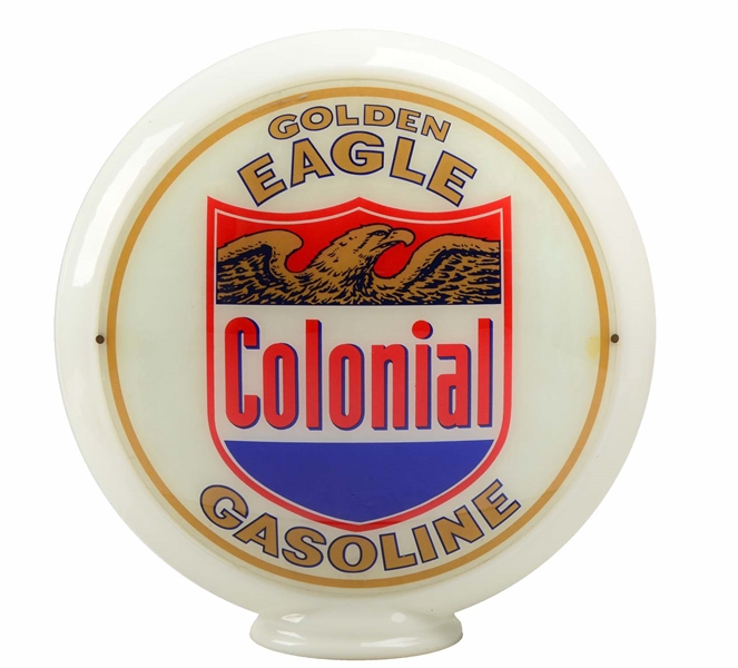 COLONIAL GOLDEN EAGLE GAS 13-1/2" GLOBE LENSES.