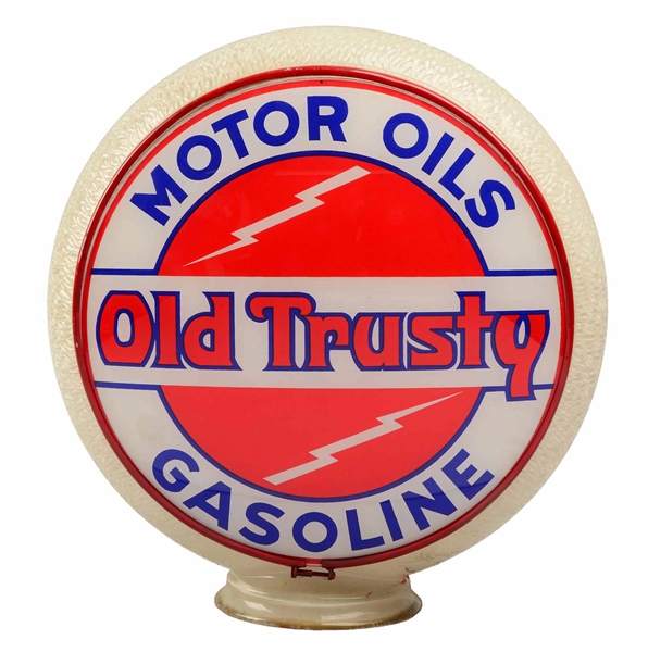 OLD TRUSTY MOTOR OIL GAS GILL GLOBE LENSES.
