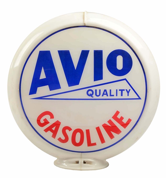 AVIO QUALITY GASOLINE 13-1/2" GLOBE LENSES.