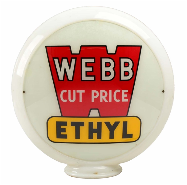 WEBB CUT PRICE ETHYL 13-1/2" GLOBE LENSES.