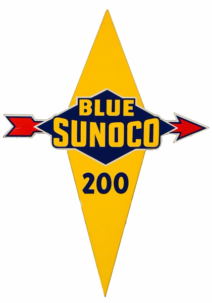BLUE SUNOCO 200 SSP DIECUT SIGN.