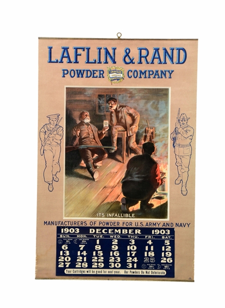 1903 LAFLIN & RAND POWDER ADVERTISING CALENDAR.