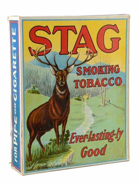 STAG SMOKING TOBACCO ADVERTISING OVERSIZED STORE DISPLAY BOX. 