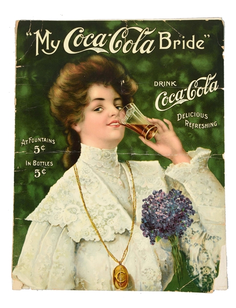 1905 MY COCA - COLA BRIDE SHEET MUSIC.