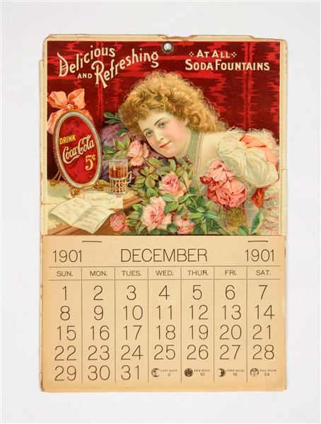 1901 COCA-COLA ADVERTISING CALENDAR. 