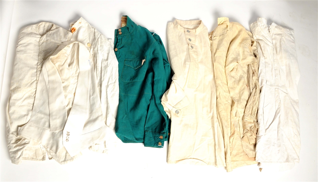LOT OF 7: FRENCH MILITARY STYLE SHIRTS.