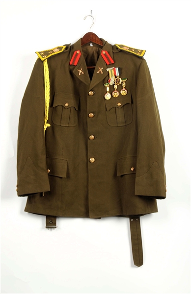 LOT OF 2: RUSSIAN UNIFORM, TUNIC AND TROUSERS.