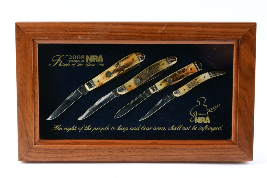 SET OF 4: NRA 2008 STAG FOLDERS.