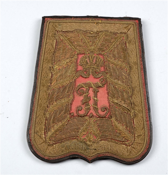 EMBROIDERED HUSSAR OFFICERS SABRETACHE.          