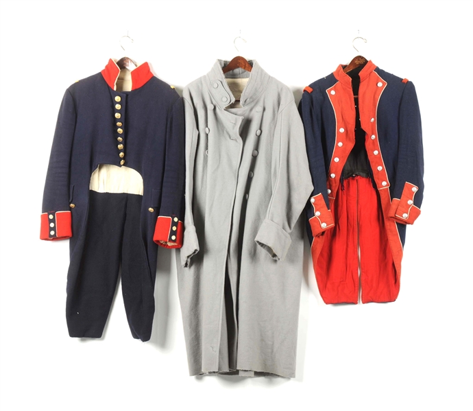 LOT OF 3: FRENCH NAPOLEONIC REPRODUCTION UNIFORMS             