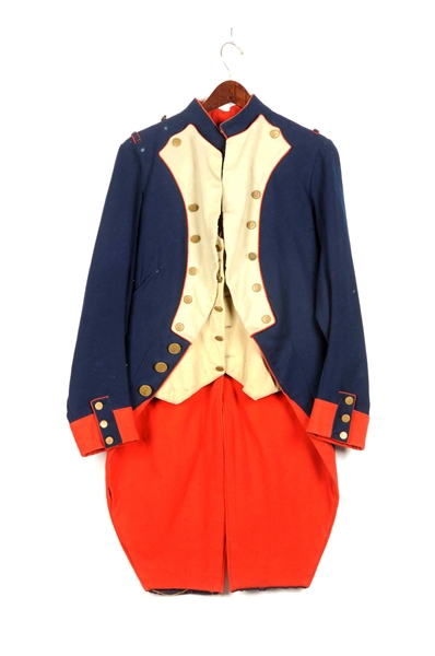 THEATRICAL FRENCH NAPOLEONIC OFFICERS COAT AND WAISTCOAT COMBINATION.