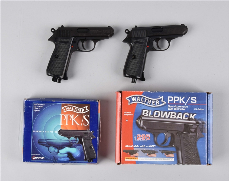 LOT OF 2: BOXED WALTHER AIR PISTOLS.              