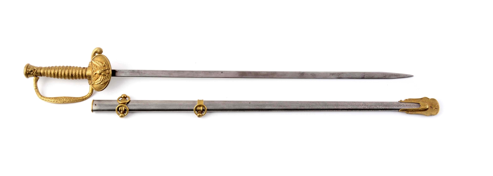 U.S. OFFICERS MODEL STAFF SWORD CHILDS VERSION WITH PHOTO.