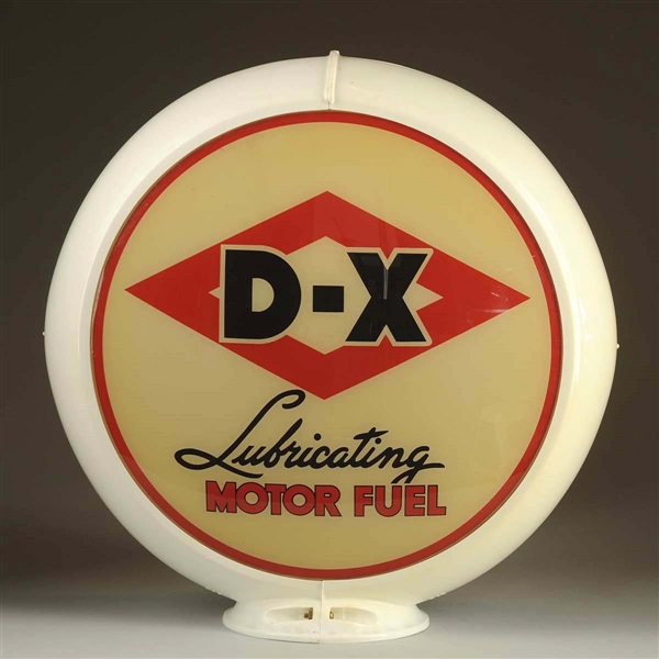 D-X LUBRICATION MOTOR FUEL 13-1/2" GLOBE LENSES.