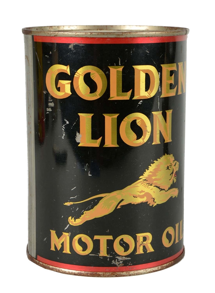 GILMORE GOLDEN LION ONE QUART CAN. 