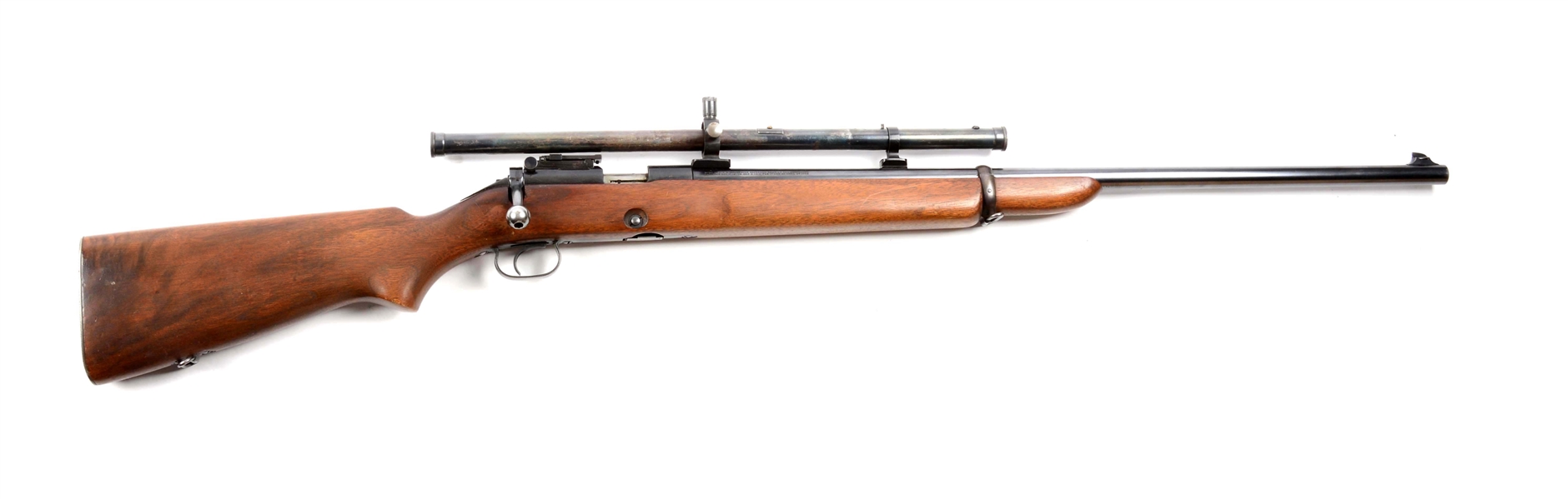 (C) SCOPED WINCHESTER MODEL 52 BOLT ACTION TARGET RIFLE.
