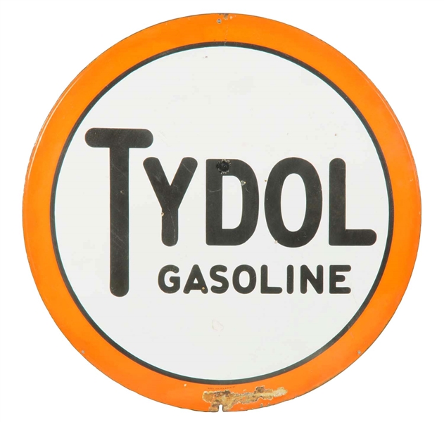 TYDOL GASOLINE PORCELAIN SIGN. 