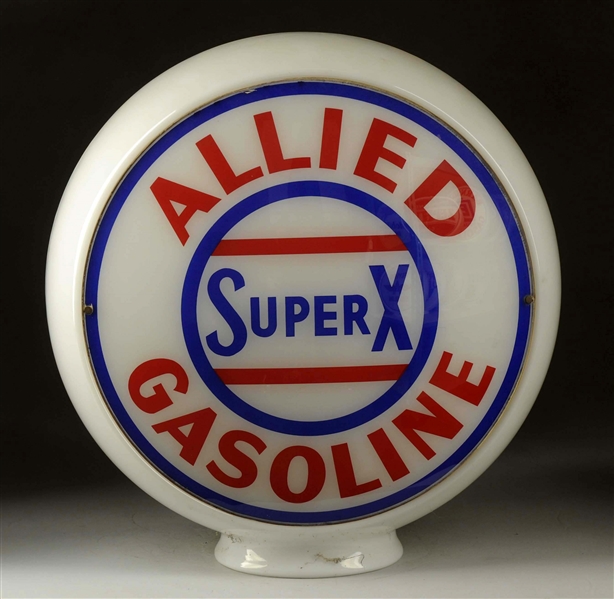 ALLIED SUPER X GAS 13-1/2" GLOBE LENSES. 
