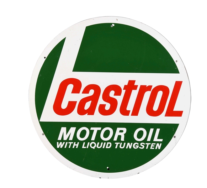 CASTROL MOTOR OIL TIN SIGN.