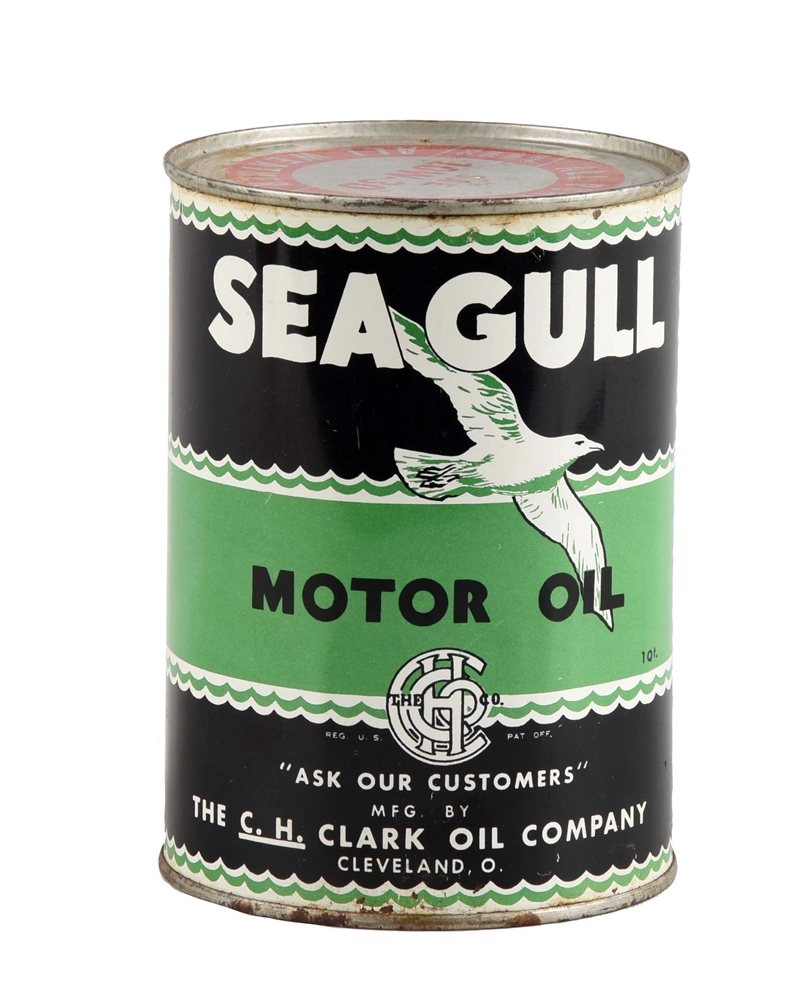 SEAGULL MOTOR OIL ONE QUART CAN.