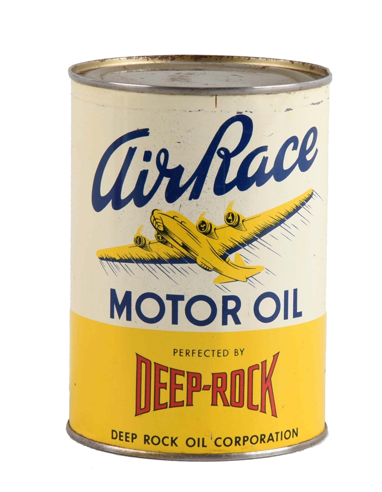 DEEP ROCK AIR RACE MOTOR OIL QUART CAN.