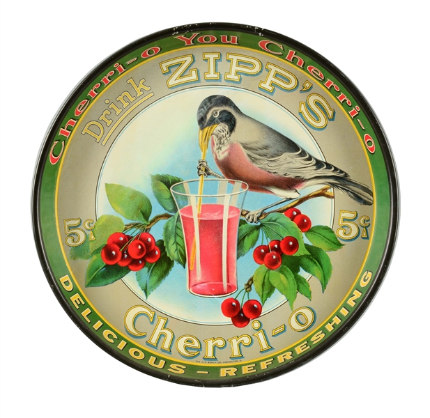 ZIPPS CHERRI - O ADVERTISING SERVING TRAY. 